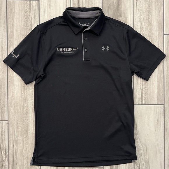 Under Armour Other - Men's Small Under Armour Football Gameday Men's Heatgear Black Polo Shirt